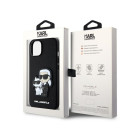 Karl Lagerfeld maciņš iPhone 14 Plus 6.7 KLHCP14MSANKCPK melns cietais korpuss Saffiano Karl - Choupette