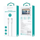 &quot;Devia&quot; kabelis Smart PD USB-C - USB-C 1,5 m 5A, balts