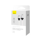 &quot;Baseus&quot; kabelis CoolPlay USB - Lightning 2 m 2,4 A balts