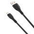 XO kabelis NB185 USB - Lightning 1,0 m 6A melns