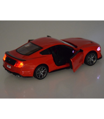 Metāla automašīnas modelis 2018 Ford Mustang GT Scale 1:34 Light Sound ZA4616