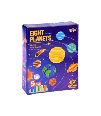 Izglītojošs plastilīna komplekts PLANETS saules sistēmas veidņu ZA4649