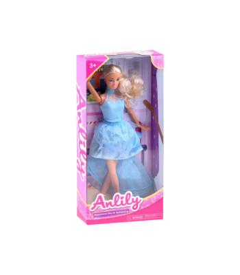 Anlily Doll zilā kleitā ZA3920