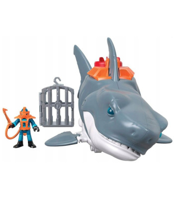 Mattel Imaginext Mega Mech Shark Attack Moving Mouth ZA5438