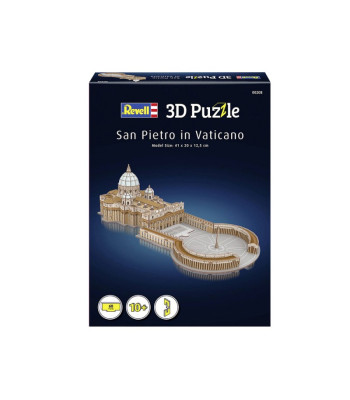 Revell 3D telpiskā mīkla St. Pētera bazilika Vatikāns 68 ele68 ZA5435