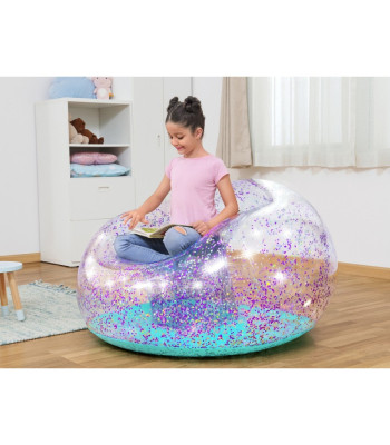 Bestway Glitter Chair piepūšamais krēsls Glitter Dream 114 x 112 x 66cm 75115