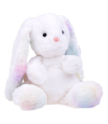 Plīša balts Rabbit varavīksne Plīša rotaļlieta 24 cm ZA4401