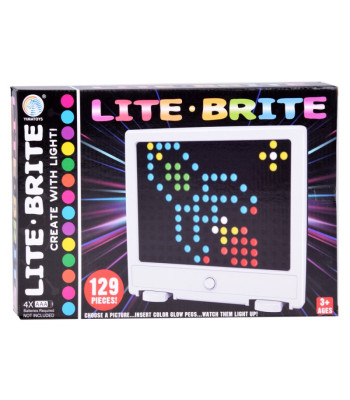 LED mozaīkas tāfele ar gaismām puzle Lite brite ZA4188