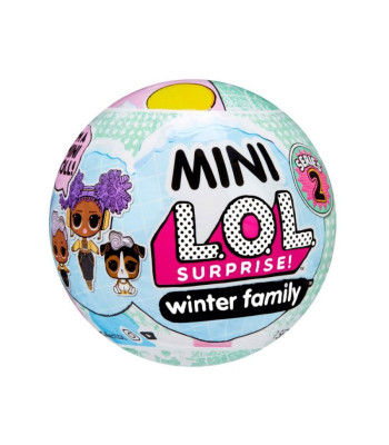 Mini LOL Surprise Winter ģimenes komplekts Ziemas bumba ar lellēm ZA5127