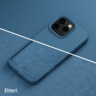 "Etteri" silikoninis magnetinis dėklas "iPhone 16 Pro Max 6,9", tamsiai mėlynas
