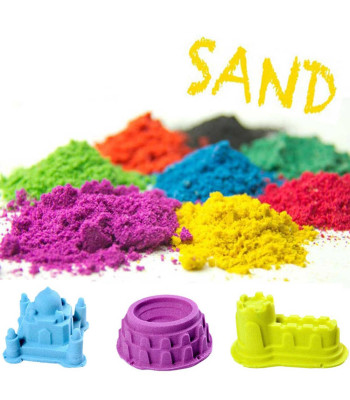 Krāsainas kinētiskās smiltis 1 KG PLAY SAND