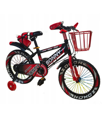 Bērnu velosipēds BONNER ar 16 collu riteņiem un papildu riteņiem MJ-001