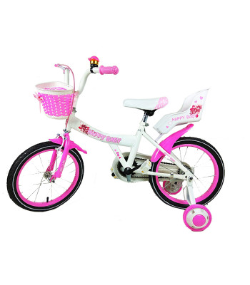 Bērnu velosipēds Pink ar 12 collu riteņiem Happy Baby PR-1512