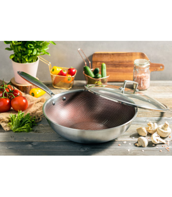 WOK panna ar vāku 28 cm EDENBERG EB-14108